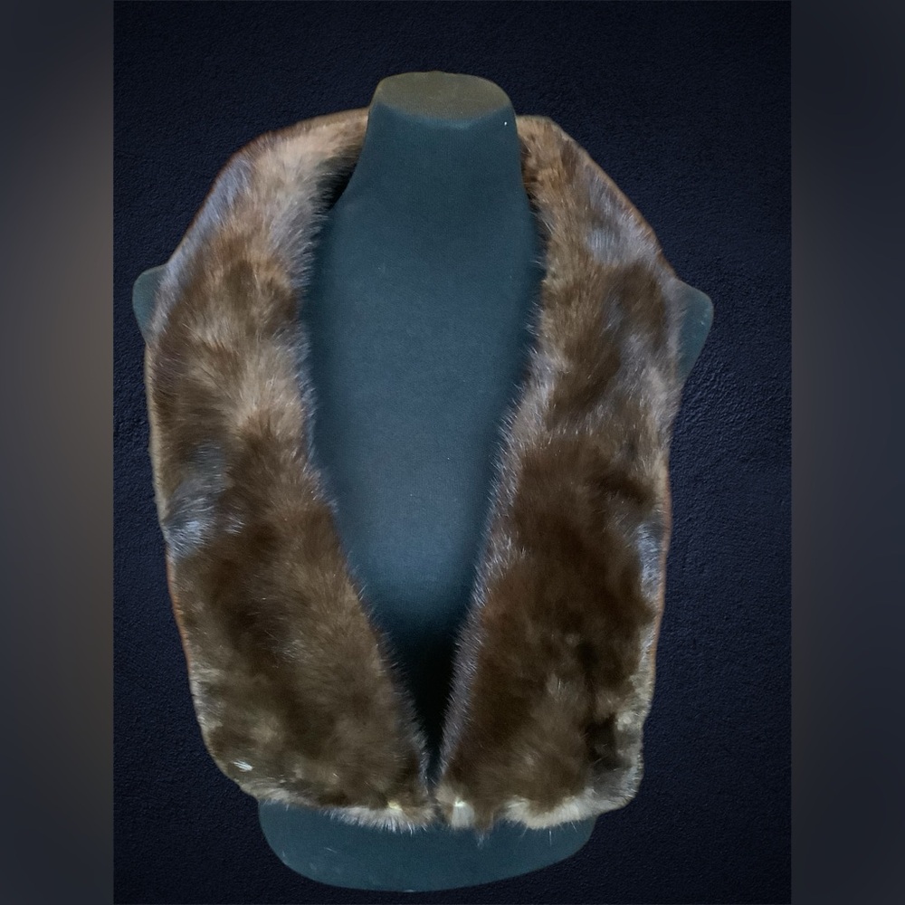 Mid Century Real Fur Coat Collar